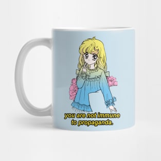 You Are Not Immune To Propaganda / Kawaii Meme Design Mug